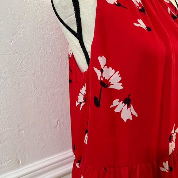 NWOT Joie Sleeveless Red Silk Blouse Sz M - Picture 4 of 9